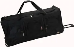 Travel in style with this great soft-sided rolling duffel bag. Bag features a heavy duty polyester construction. Made...
