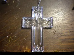 great gothic cross   slight flea bite    signed waterford   from a ireland  estate