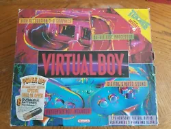 WORKS PERFECTLY!! Nintendo Virtual Boy Video Game Console In Original Box With Mario Tennis - RARE. Unit tested and...