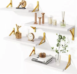 [Multi-functional Shelves] - Our floating shelves are ideal for kitchen, living room, bedroom, bathroom, office, etc....