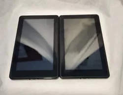 Lot of 2 Amazon Kindle D01400 Fire 1st Generation eReader Tablet 8GB Black.