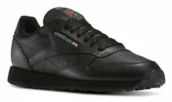 Classic Leather Black Running Sneakers Shoes. Reebok Shoes Size Chart.
