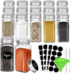4oz Glass Spice Jars are made from high-quality durable glass.