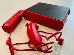 Nintendo Wii mini Console - Rouge Fonctionnelle Avec Accessoires Envoi Rapide. Console qui fonctionne