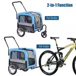 Exciting biking and outdoor adventures dont have to stop when your pet gets older. Highlights: 2-IN-1 DESIGN: This can...