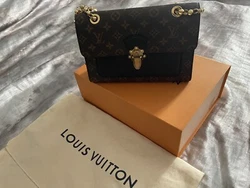 Excellent Pre-owned LOUIS VUITTON VICTOIRE MONOGRAM NOIR M41730. This purse was kept in its dust bag in the box and...