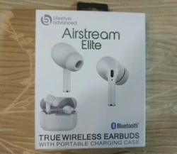 Brand New Lifestyle Advanced Airstream Elite White True Wireless Earbuds and Portable Charging Case. Works with Google...