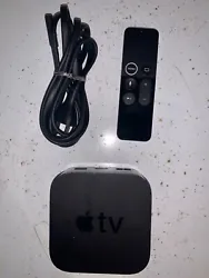 apple tv 2017 64gb a1842 black remote barely used.