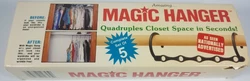 5 Pack Original Magic Hanger Sealed Quadruple Closet Space Organizer Hanging.