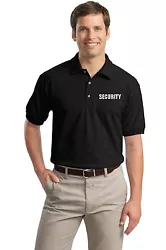 SECURITY POLO SHIRTS Dry-Blend 50/50. - Gildan Dryblend Adult 6.0 Ounce Jersey Sport Shirt. Chest 34-36 38-40 42-44...