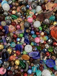 Product Details: Assorted Glass Bead Mix (1/2 lb. Bag) Includes Sizes from 4mm to 18mm Bright, Colorful, and Original...