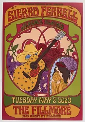 May 2, 2023. Sierra Ferrell. @ The Fillmore. The Fillmore is a historic music venue in San Francisco, California.