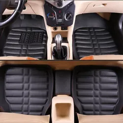 The safest car floor mat, cover perfectly for 5 seats car. 5pcs Floor Mats. One step making, easy to clean by towel,...