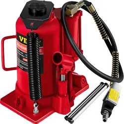 20 Tons Air Hydraulic Bottle Jack. Air Hydraulic Bottle Jack. Manual & Pneumatic Operation & Low-profile VEVORs air and...