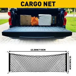 1 PCS Rear Trunk Envelope Style Cargo Net   Specification:   Size:110*40cm Color:Black Material:nylon+rubber Suitable...