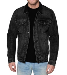 For a further customized fit, the jacket also has an adjustable button-strap hem. Sublte lightly faded wash on the...