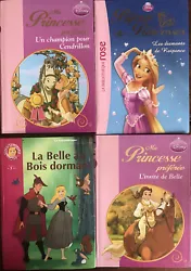 Bibliothèque Rose - 4 livres disney princesse Service de livraison : Livraison en Relais Mondial Relay
