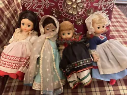 Lot of 4 MADAME ALEXANDER dolls Poland India Netherlands Russia. Good condition, minor wear