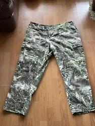 Colors are variations of Brown with green, gold and tan accent for Real Tree Camo. Cargo pockets are in good shape....