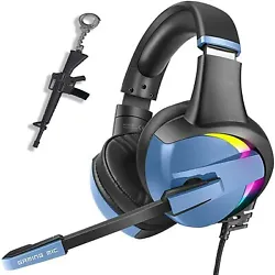 1 Gaming Headset. 【SOFT NOISE-CANCELING MIC】The most advanced soft omnidirectional microphone can be fixed at any...