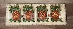 Tabletops Unlimited Tropical Pineapple Divided Relish Tray Ceramic New. Stored in a very clean pet free smoke free...