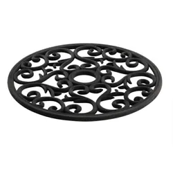This trivet from Old Home combines the look of a traditional metal scroll design with the convenience of silicone for...