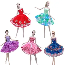 5pcs/lot Random Ballet Dresses For Barbie Doll Clothes Evening Dress Clothes For Barbie Dolls Outfits 1/6 Doll...