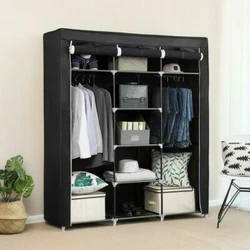 The Size for The Clothes Wardrobe Makes it Suitable for Organizing Your Small Rooms and Walk-In Closet. It Will be...