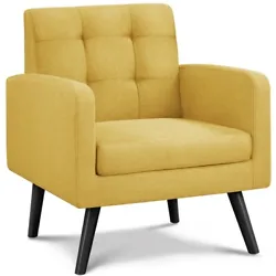 【Comfortable Seat】 This accent chair will become your new favorite seat in the house. Its padded cushion is firm...