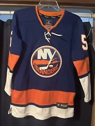 NHL New York Islanders Womens Breakaway Player Jersey #55 Size Small P/CH. Smaller fitVery nice jersey in great...