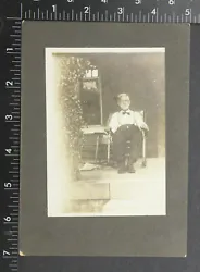 Oversized at 5x7 (as noted, 1921 photo, in the cabinet mounting style). Cabinet Card.