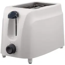 The white Cool Touch 2-Slice Toaster can toast bread, pastries, waffles and more. Choose between 6 shades, light to...