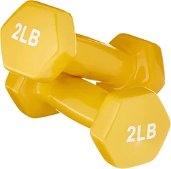 Amazon Basics Vinyl Coated Hand Weight Dumbbell Pair, Set of 2. Material Vinyl, Alloy Steel. Outer Material Vinyl....