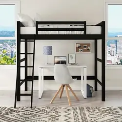 This loft bed is both functional and versatile. The Loft Bed includes a solid panel headboard and footboard, and...