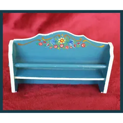 It features a colorful floral hand-painted design at the top and on the sides. I believe it is around 1/12 scale.