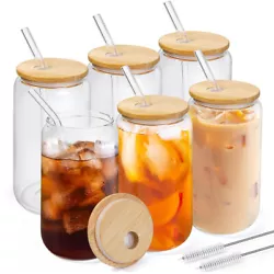 These can-shaped drinking glasses are dishwasher safe and easy to clean; Our beer can glasses can withstand hot and...