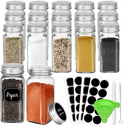 Use our square glass jars for organizing drawers, seasoning, storing spices, salt, pepper, herbs, DIY projects, and...