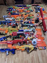 Get ready for the ultimate Nerf battle with this massive lot of over 40 guns! From pistols to rifles, this collection...