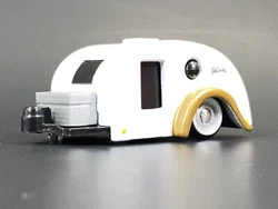 1:64 Scale -TRAVELER TRAILER W HITCH rubber tires (real riders). NOT TO BE PLAYED WITH. Collectible Die-cast with...
