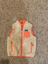Patagonia Kids Toddler Retro X Fleece Vest Oatmeal/pink, Size 4T. Great condition!