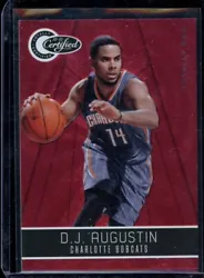 2010-11 Panini Totally Certified RED #350/499 D.J. Augustin #5 Charlotte Bobcats.