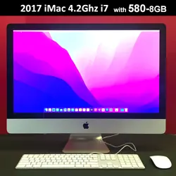 2017 iMac 27 Rétine 5K  Écran large IPS 16:9 rétroéclairé par LED de 27