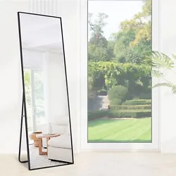 【Modern Style】 : The full length mirror is in classic black color which is very suitable for modern design....