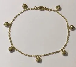 Chain Material - 18 KT gold plated on jewelers brass. Made in the USA.