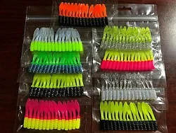Slab Tail Grub, soft plastic baits. Sold in laminated scent barrier zip bags. For best results use collarless type jig...
