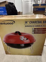 Brentwood 14 inch Charcoal BBQ, Portable charcoal grill appears to be new in box. Shipped with USPS Priority Mail.