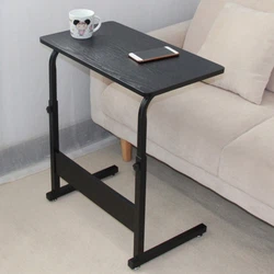 ✔Adjustable Movable Lockable Computer Desk with Humanized Design： The desk height is adjustable from 28