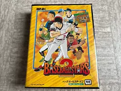 Je vends un jeu Neo Geo AES Baseball Stars 2 en version Japonaise. Jeu original acheté dans les années 2000 - PAS DE...