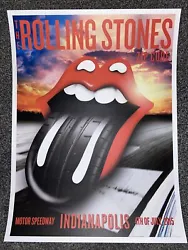 ROLLING STONES Indianapolis Motor Speedway 7/4/21 POSTER LITHOGRAPHOfficial Rolling Stones merch!NM/MProper shipping....