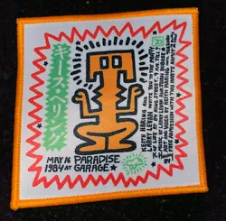 Keith Haring Design For A Paradise Garage x Larry Levan party at the infamous nightclub in New York City. This is an...